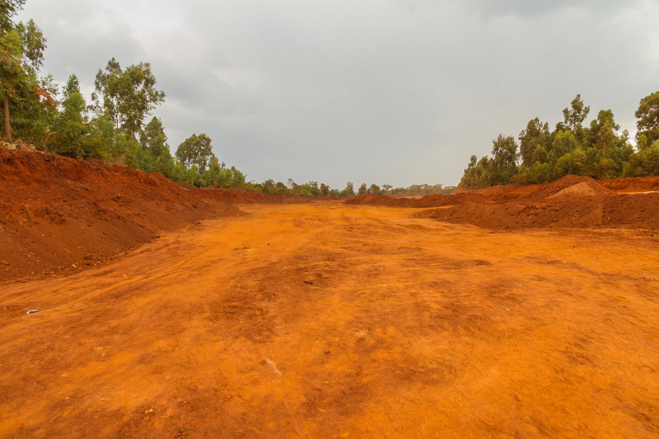 Transport route supporting mining logistics in Africa