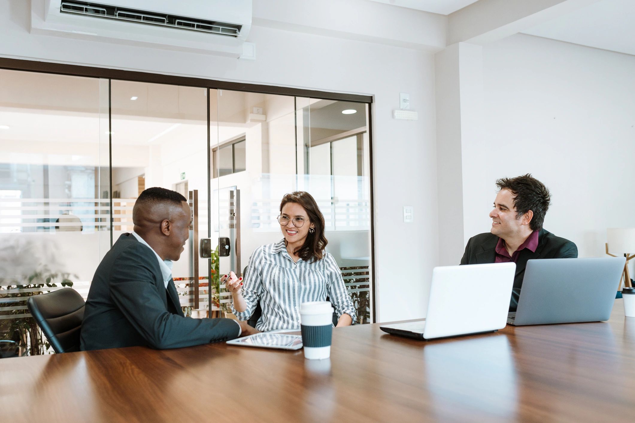 Business meeting focused on buyer requests and support