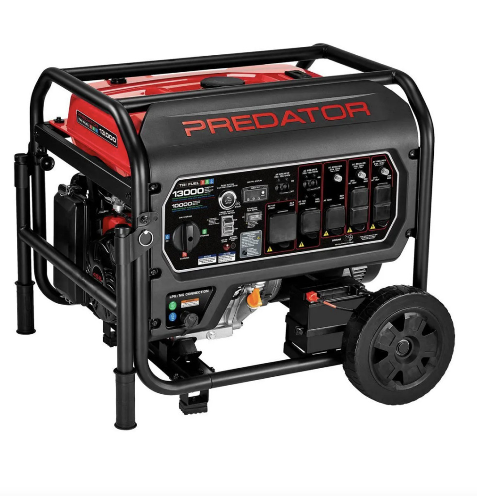 FREE DELIVERY 13000 Watt Tri-Fuel Portable Generator with Remote Start