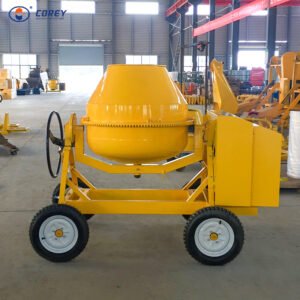 Corey Professional High Efficiency Diesel CM500-4D Motor 500L Durable 6-8m3/h Air Cooled Diesel Engine 10HP 25-30 Concrete Mixer