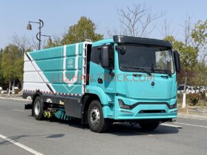 LUZHAN 4x2 Large Electric Washing and Sweeping Truck with Pump 260KWH Lithium Iron Phosphate Battery 300KM Range