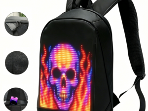 Mobile App Control LED Sports Bag Promotion Backpack Dynamic Full Color Screen Display Digital Backpack Smart LED Backpack