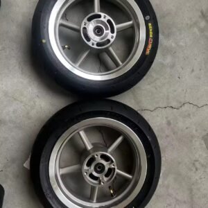 New Black Rubber 195/65R15 Front and Rear Kenda Wheels for Tuttio Motorcycle Replacement