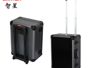 Chinese Customized Black Aluminum Metal Trolley case Luggage Suitcase
