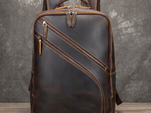 MARRANT Full Grain Crazy Horse Genuine Leather Backpack Large Waterproof Travel Laptop Backpacks Leather Backpack for Men