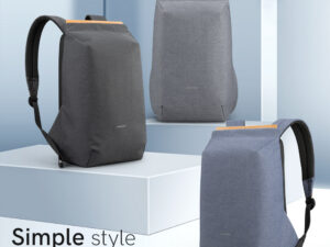 Wholesale Custom Back Pack Simple Design Men Casual Backpack USB Charging Backpack
