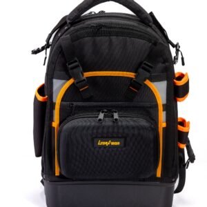 Custom Heavy Duty Tool Backpacks with Plastic Hard Bottom Case Tools Storage Electrician Carpenter Tool Bag