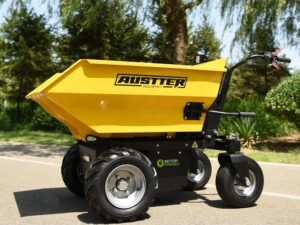 AUSTTER CE Approved 500kg Load Battery Power Motor Wheelbarrow 4 Wheel Electrical Truck Mini Site Dumper Electric Barrow