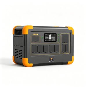 IPX5 Waterproof 1800W Portable Station Lightweight Solar Panel Bank UPS Function with Fast Charge Outdoor Camping Use