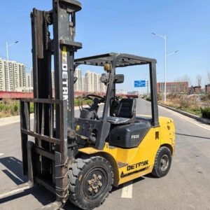 Powered Pallet Truck Type And 2025 Year Used Forklift 5t Heavy Duty Diesel Use For Moving Lifting Cargo With