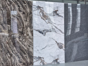 EM Wholesale Bamboo Charcoal Wood Veneer Carbon Crystal Board Waterproof Decorative Marble Sheet for Interior and Engineering
