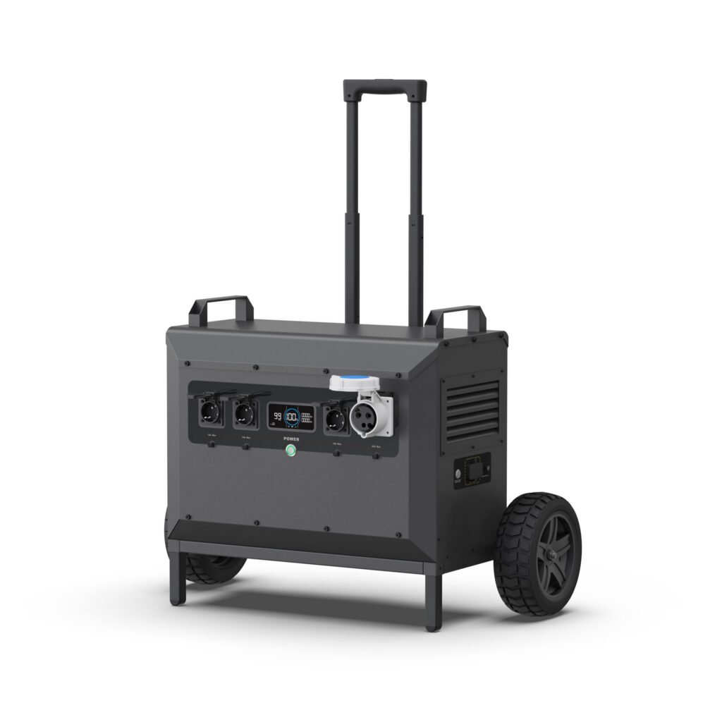 2000W Large Capacity LiFePO4 IP55 Protection Outdoor Solar Power Station Portable Solar Generator Energy System for Home Use