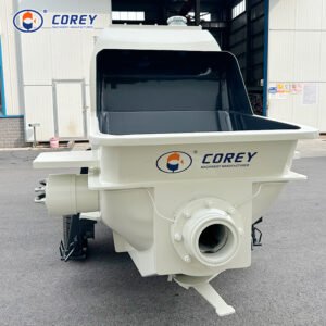Corey Factory Direct Sale Electric/Diesel Heavy Duty Mobile Concrete Pump Machine Motor Robust Efficient 20-25m/H 50m Vertical