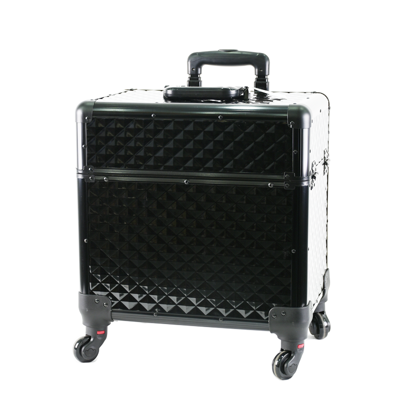 Customized Multi-layer Side Open Cover Makeup Box Makeup Artist Portable Beauty Box Makeup Pull bar Box
