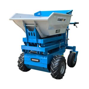 KONSTANT Electric Wheel Barrow Minidumper 1-Year Warranty Garden Loader 3-5 Ton Capacity Power Buggies Concrete Electric Crawler