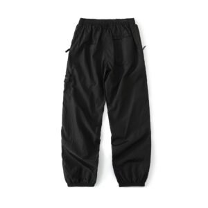 Designer brand embroidery patch compass casual metal nylon stone waterproof reflective hip-hop loose island pants for men
