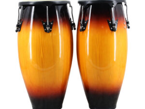 Wood Congas Drums Latin Percussion / True Skin Cow Heads Conga Drum Set With Stands