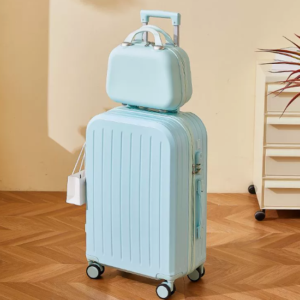 Hardside Travel Luggage Set 18-Inch Cabin Size Spinner Wheels ABS Material Suitcase for Travelling