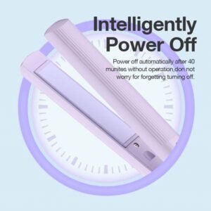 TAHATH Electric Silky Smooth Hair Styling Tool Ceramic 2-in-1 Straight Curly Comb 5 Heat Settings for Household Hotel Use Multi