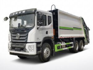 Urban Sanitation Rear Loader Compression Garbage Truck with Engine & Gearbox 6x4 Drive 25000kg Capacity