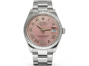 2024 Rolex Datejust 31mm Pink, Diamond Roman IV Dial Oyster Steel & White Gold, Ref: 278274