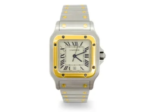 Cartier Santos Galbée in stainless steel and gold (Ref: 1156)