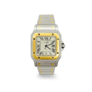 Cartier Santos Galbée in stainless steel and gold (Ref: 1156)