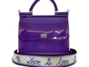 Dolce & Gabbana Sicily Bag — Purple Semi-Transparent Rubber