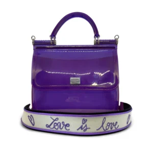 Dolce & Gabbana Sicily Bag — Purple Semi-Transparent Rubber