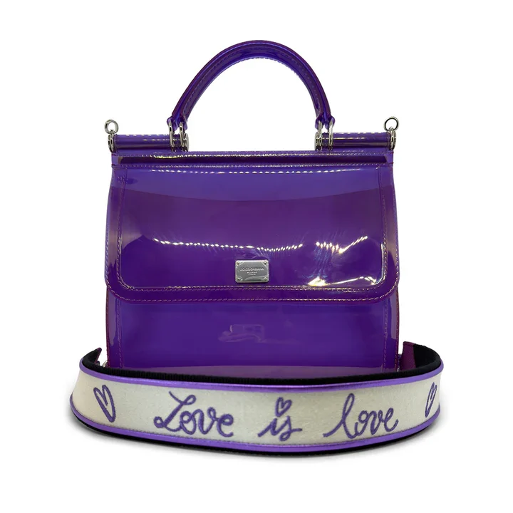 Dolce & Gabbana Sicily Bag — Purple Semi-Transparent Rubber