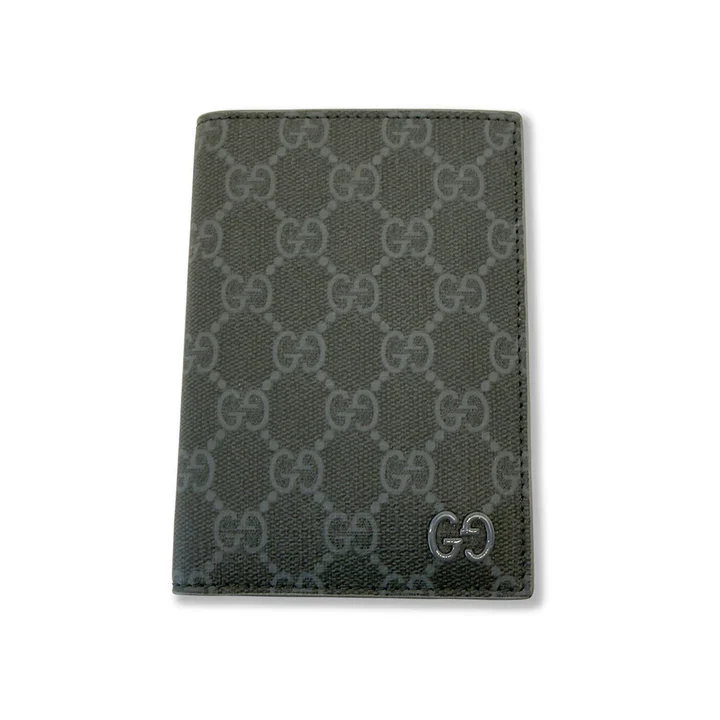 Gucci GG Supreme Passport Cover / Document Holder – Black