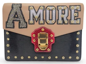 Dolce & Gabbana Multicolor Python Amore Lucia Shoulder Bag