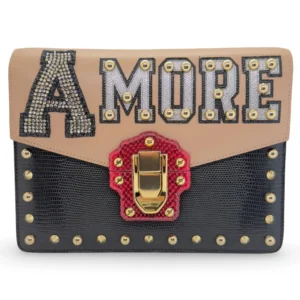 Dolce & Gabbana Multicolor Python Amore Lucia Shoulder Bag