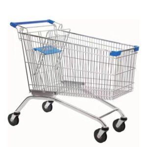 SupermarketTrolley Shopping Carts Trolley Carts Convenience Store 90/100/120L Storage Basket Hand Push Shopping Cart