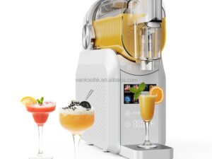 1.8L Commercial Electric 8-in-1 Automatic Ice Slushie Machine Cocktail Granita & Frozen Drink Maker for Granita Ice Cream