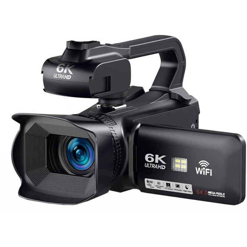 Best Sale 18X Digital Zoom 4.0" Touch Screen WIFI 6K Camcorder Video Camera 64MP IR Night Vision Vlogging Camera for YouTube