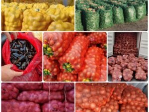New PE Potatoes Woven Leno Mesh Net Bag 50 kg for Packing Onions and Oranges