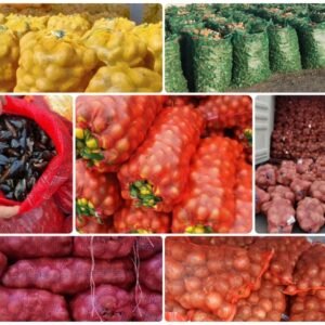 New PE Potatoes Woven Leno Mesh Net Bag 50 kg for Packing Onions and Oranges
