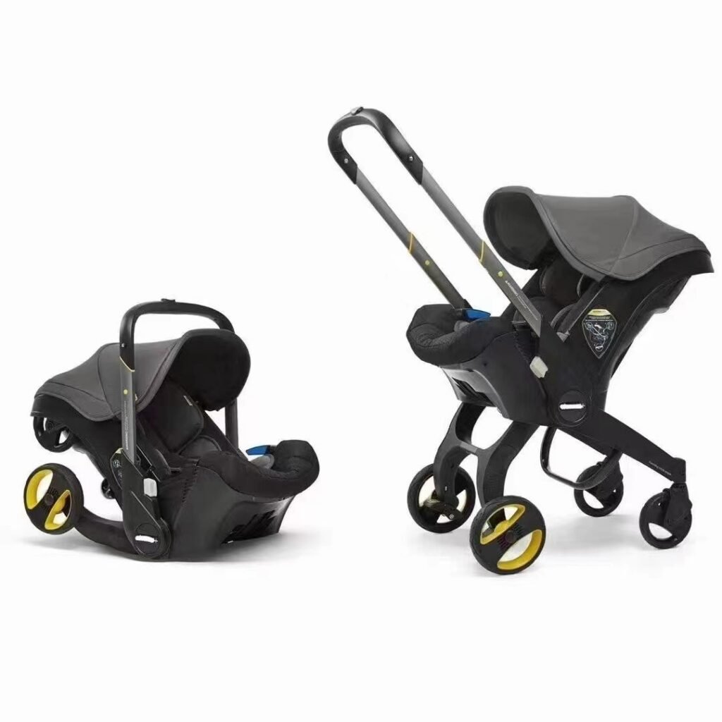 4-in-1 Convertible Luxury Baby Stroller with Bassinet