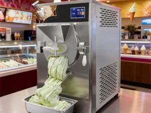 New Commercial Multifunctional Hard Ice Cream Bar & Gelato Machine Air Cooled Countertop Batch Freezer Ice Cream Maker