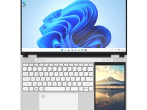 15.6+7Inch Dual Screen 1920*1080 N100 Processor Portable Laptop For Office Touchscreen