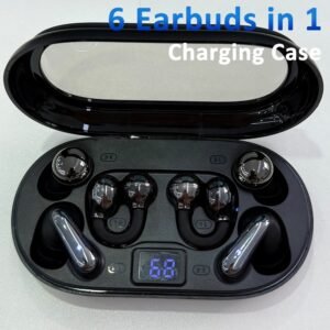 P47 3 in 1 Multi-Style Wireless Earbuds, Hi-Res Spatial Sound Ear Clip / In-Ear / Mini Earphones One Case Three Pairs of Earbuds