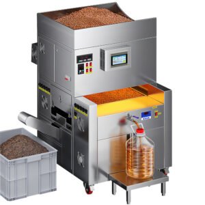 arge Commercial Fully Automatic Stainless Steel Oil Press Machine for Peanut Rapeseed Palm Oil Cold Filtration Edible Oil Press