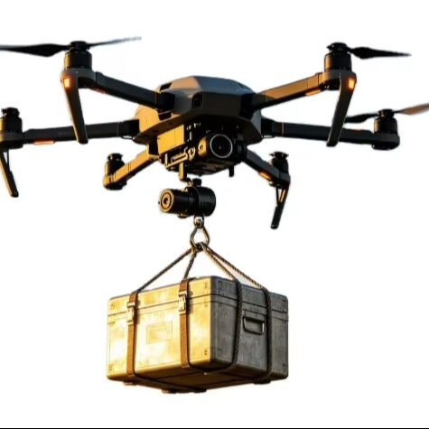 UAV Lifting Winch, Heavy-load Airdrop Payloader, Pay-out Device, Aerial Hoist, Rappelling Gear, Crane, Lifting Delivery Unit