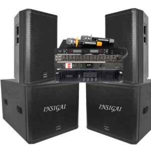 INSIGAI Full Set 12 15 18 Inch Speaker Professional Subwoofer Woofer Bass Passive Active Stage pa System Professional Speakers