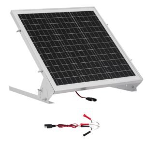 20W 12V MPPT Controller Adjustable Solar Battery Trickle Charger Mono Solar Panel Maintainer with Adjustable Features