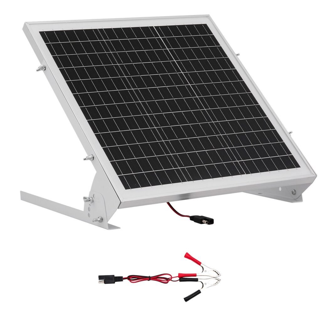 20W 12V MPPT Controller Adjustable Solar Battery Trickle Charger Mono Solar Panel Maintainer with Adjustable Features
