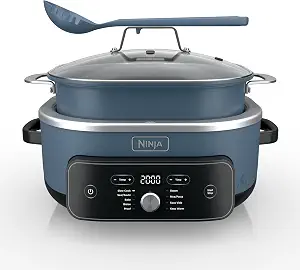 PossibleCooker™ PRO Plus 9-in-1, 8.5-qt, Blue Macaron, MC2001 Replaces 16 appliances, 1400W, Slow Cook, Sear, Sauté, Proof, Pasta/Rice, oven-safe ceramic pot, cooker-to-oven-to-table