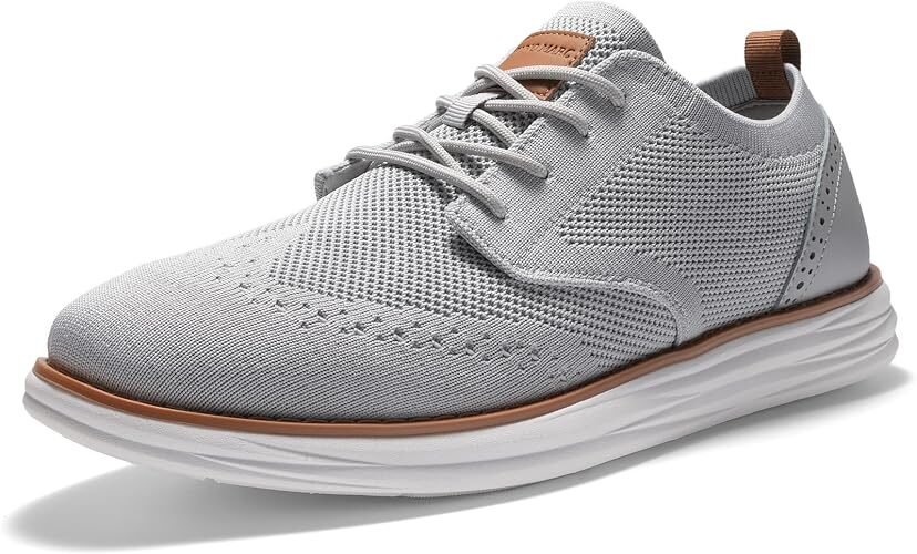 Bruno Marc Men's KnitFlex Craft Mesh Oxfords Sneakers