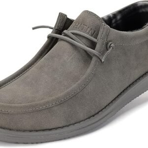 WHITIN Men's Easy Breezy Slip On Loafers DU06 Foam-Cushioned Footbed, Ultra-Lightweight Flex, Sneaker-Like Comfort for Casual Walking, Travel Ready